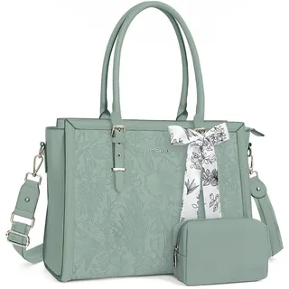 MOSISO Laptoptasche Damen, 15,6 Zoll Arbeitstasche Handtasche Aktentasche