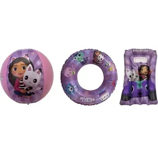 Happy People Happypeople Gabby's Dollhouse Strandset, bestehend aus: Strandball, Schwimmring, Kinder Set 1 St