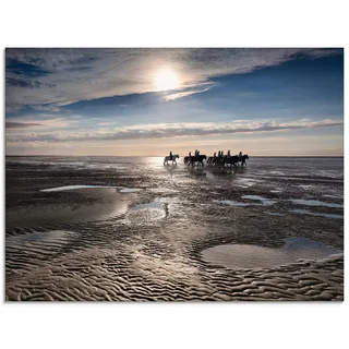 Artland Glasbild »Freiheit am Meer« Strand 1 Stk. tlg. in verschiedenen Größen, blau