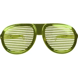 XXL Venezia Brille Grün für 80er Jahre Disco Party