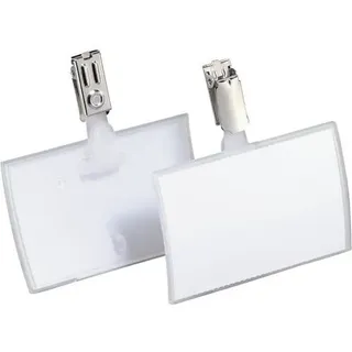 Durable Click Fold Namensschilder mit Clip 9,0 x 5,4 cm, 25 St.