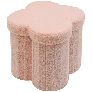 Mobili Rebecca FUßHOCKER Rosa 40/40/40 cm , Textil , 40x40x40 cm , Babymöbel & Kindermöbel, Babyzimmer, Kindersessel & Kindertische