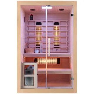 SANOTECHNIK Infrarotkabine TWINCOMBI Sauna+Infrarot 2 Personen; 130x120x200 cm