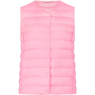 Daunenweste BETTY BARCLAY "Daunenweste mit Rundhalsausschnitt", Damen, Gr. 48, rosa (pink carnation), Obermaterial: 100% Polyester PES., Westen Daunenweste