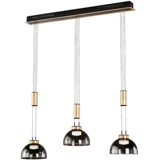 Fischer & Honsel Led-Pendelleuchte Schwarz, Goldfarben & 20 cm, höhenverstellbar, Lampen Leuchten, Innenbeleuchtung, Hängelampen, Pendelleuchten