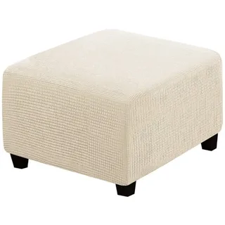 Hocker Bezug Quadratisch Pouf copertura Hocker Abdeckung Rechteckige Pouf Abdeckung Hockerbezug Ottomane Schonbezug Beige