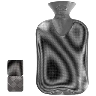 Fashy Wärmflasche Halblamelle 2,0 l Grau