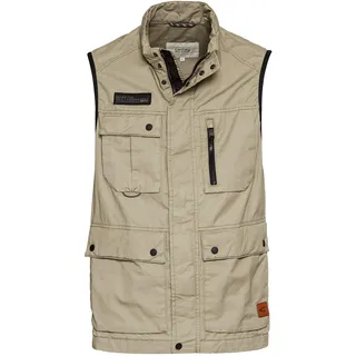 camel active Herren Outdoor-Weste mit Stehkragen Beige, menswear-56