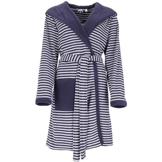 Bademantel Striped Hoody navy blue S