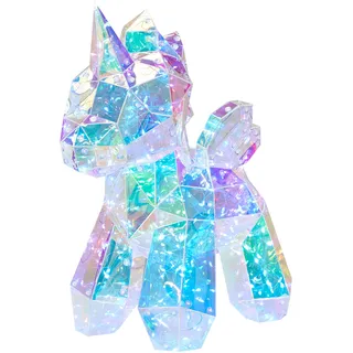 Beliani LED-DEKORATION Einhorn bunt Fornax