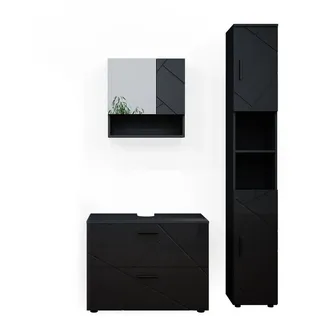 Vicco Irma 3-tlg. Anthrazit Hochglanz