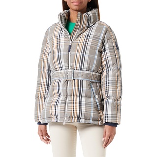 GANT Damen D2. Checked Belted DOWN Jacket, Chocolate Brown, XS