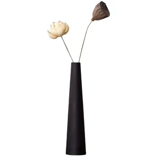 Schwarze Hohe Kegelkeramik Blumenvase Dekorative Blumenvase Taper Vase Tischplatte Kleine Schmale Hals Vasen für Zuhause Hochzeit Tisch Schlafzimmer Wohnzimmer Büro Schreibtisch