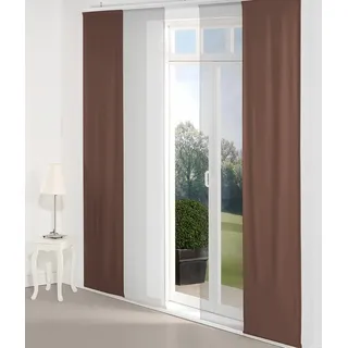 Wirth Schiebegardine »Dim out« Paneelwagen 1 Stk. tlg. inkl. Beschwerungsstange, braun