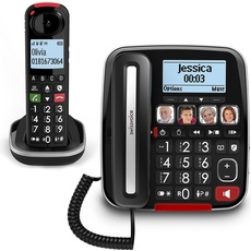 Bild Xtra 3355 Combo schnurgebundenes Seniorentelefon Anrufbeantworter, Foto-Tasten, Freisprec