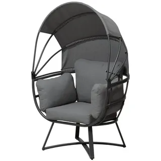 Garden Pleasure Lounge-Sessel DELOS anthrazit, 1 St.