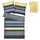 Carl Renforcé Gelb/Marine 155 x 220 cm + 80 x 80 cm