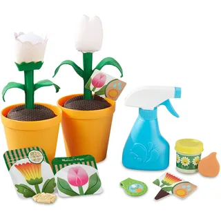 Melissa & Doug Melissa | Let's Explore | Blumen und Gartenspielset mit Blumen, die ihre Farbe ändern (16 Teile)