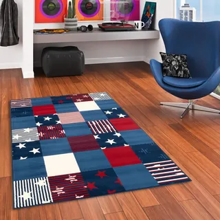 Pergamon Samba Kinderteppich 190 x 280 cm Blau/Rot