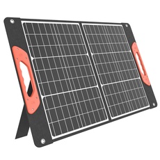 Bild 60W Faltbar Solarpanel,Tragbar Solar Ladegerät mit USB C+A +DC,Monokristallin ETFE Solarpanel für Smartphone,Tablets,Outdoor,Camping,Power Station