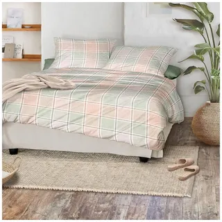 IRISETTE Easy 8715 kariert Baumwolle mehrfarbig 135 x 200 cm + 2 x 80 x 80 cm