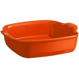 Emile Henry EH762050 Auflaufform, quadratisch, Keramik, Toskana, 28 x 23 x 7,5 cm
