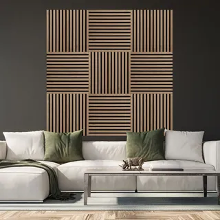 FibroTech Akustikpaneel Square Light Oak 2 St. 52 x 52 cm