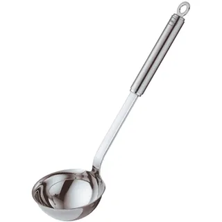Rösle Schöpflöffel Schöpfkelle mit Aufhängeöse, Edelstahl 18/10, spülmaschinengeeignet,
