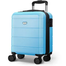 LUGG Reisekoffer-Set – Jetset 3-teiliges Hartschalengepäck, 50,8 cm 63,5 cm, 29 stark und leicht mit sicherem TSA-Schloss, glatte 360°-Räder, Innentaschen, von Fluggesellschaften zugelassen, hellblau,