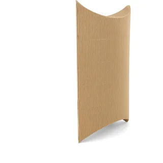 IDEA HOME 6er Kraftpapier Süßigkeiten Karton WAVE Hochzeit Gastgeschenke Geschenkboxen Kleine Geschenkkartons, Kissen-Kästen 255 x 135 x 55 mm