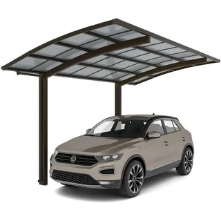 Ximax Portoforte Einzelcarport 2,70 x 4,95 m braun inkl. Regenrinne