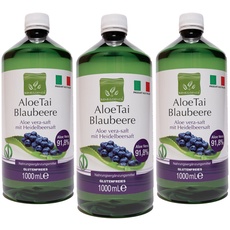 Benessence - Aloe Vera-Saft mit Blaubeere - 3000 ml - Made in Italy