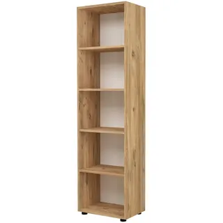 [en.casa] Bücherregal 49 x 178 x 30 cm Beige