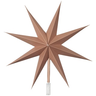 Broste Copenhagen Christbaumspitze Top Star aus Papier in der Farbe Indian Tan, 30cm, 70080392