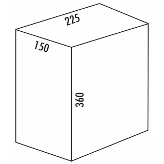 Naber Ersatzeimer, anthrazit (10 Liter). Ersatzeimer.  - Mülleimer - Grau