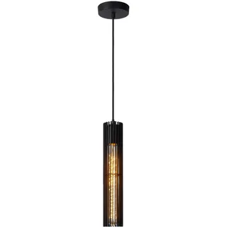 LUCIDE Lionel 1-flg. Ø 6,5 cm schwarz Metall