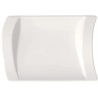 Villeroy & Boch – Newwave Beilagenplatte Rechteckig Weiß Für Vorspeisen Und Desserts, Spülmaschinenfest, Mikrowellensicher, Servierplatte, Serviergeschirr Für Buffet, Premium Porzellan