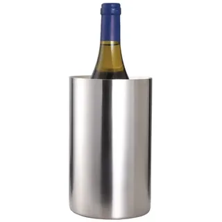 Bar Craft Weinkühler, für einzelne Flaschen, in Geschenkbox, gebürsteter Edelstahl, Silber, 12 cm x 19 cm