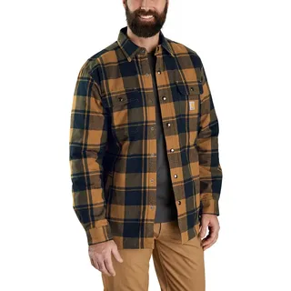 Carhartt Herren Übergangsjacke Flannel Sherpa-Lined, Farbe:carhartt Brown, Größe:M