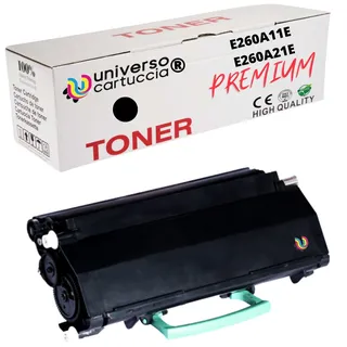 universo cartuccia® Tonerkartusche kompatibel mit Lexmark E-260 E-260D E-260DN E-360 E-360D E-360DN E-460 E-460DN E-460DW E-462 E-462DTN E260-A11E E360-H11E E360-H21E ( Tonic)