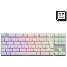 Bild von PureWriter TKL RGB weiß, Kailh Choc LOW PROFILE BLUE, USB, DE (4044951034253)