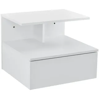 [en.casa] Wandschrank Amberg , Holzwerkstoff , 1 Schubladen , Rechteckig , 40x31x35 cm , Wohnzimmer, Regale, Wandregale