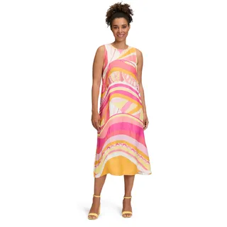 Betty Barclay Sommerkleid Gelb/Pink/Rosa 44