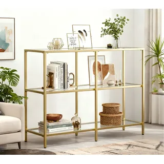 VASAGLE Konsolentisch 100 x 30 x 73 cm Gold