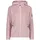 Damen Giacca In Knit-tech Da Donna Con Cappuccio Fisso Jacke Rosa-weiß 36 EU
