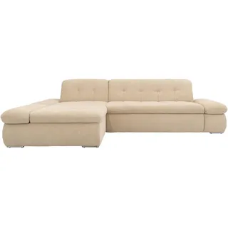 Mid.you Ecksofa , Beige , Metall , Uni , L-Form , 300x172 cm , Made in EU, FSC Mix , Wohnzimmer, Sofas & Couches, Wohnlandschaften, Ecksofas