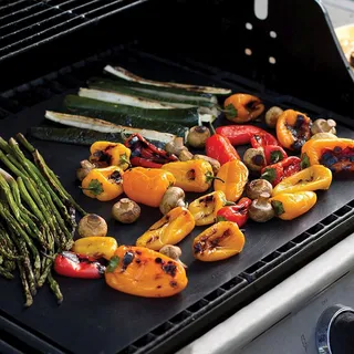 Grillmatten dauer antihaft BBQ matte NON-Stick Sommer Garten Camping (2 Stück)