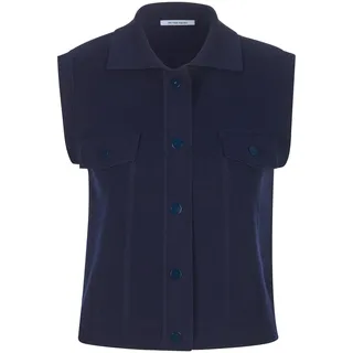 Strickweste Peter Hahn blau
