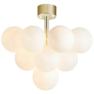 Markslöjd Hängeleuchte , Weiß, Goldfarben , Metall, Glas , Kugel , 51 cm , Ce , Lampen & Leuchten, Innenbeleuchtung, Hängeleuchten, Pendelleuchten