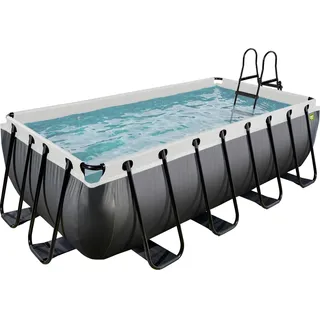 Exit Black Leather Pool Schwarz